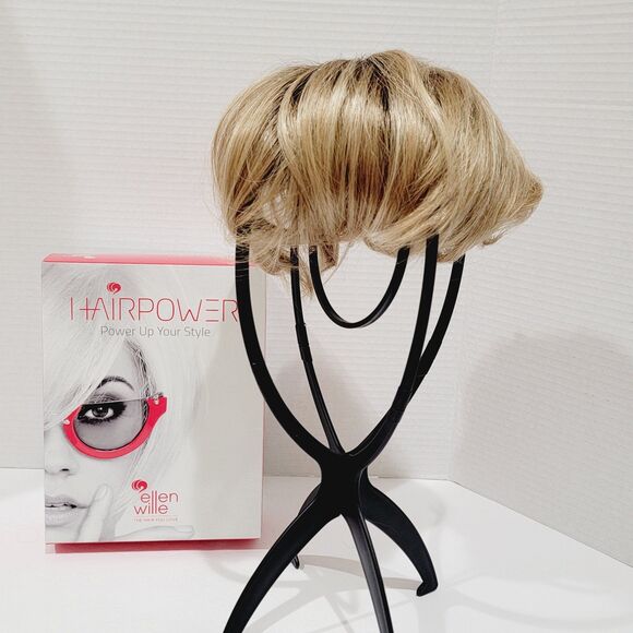 Ellen Wille HairPower Synthetic Lace Hair Topper Brown Blonde Short Pixie - Picture 10 of 12